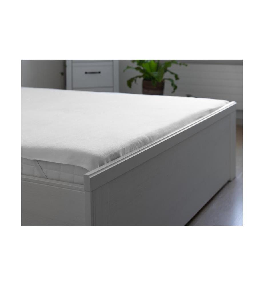 COCON - Drap-housse molletonné 180 x 200 cm, Blanc