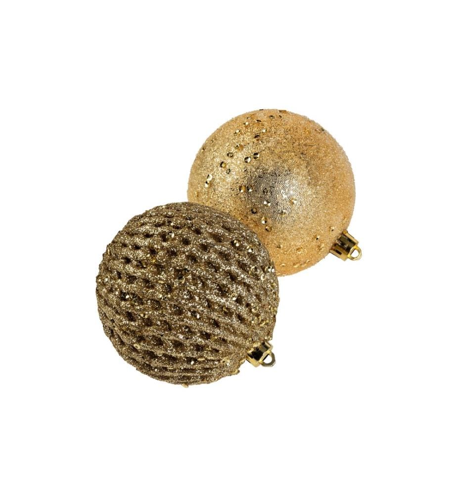 COCON - Weihnachtskugel 12 Stück, Gold