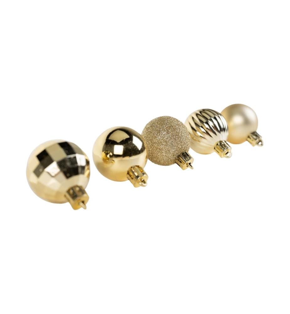 COCON - Weihnachtskugel 34 Stück, Gold