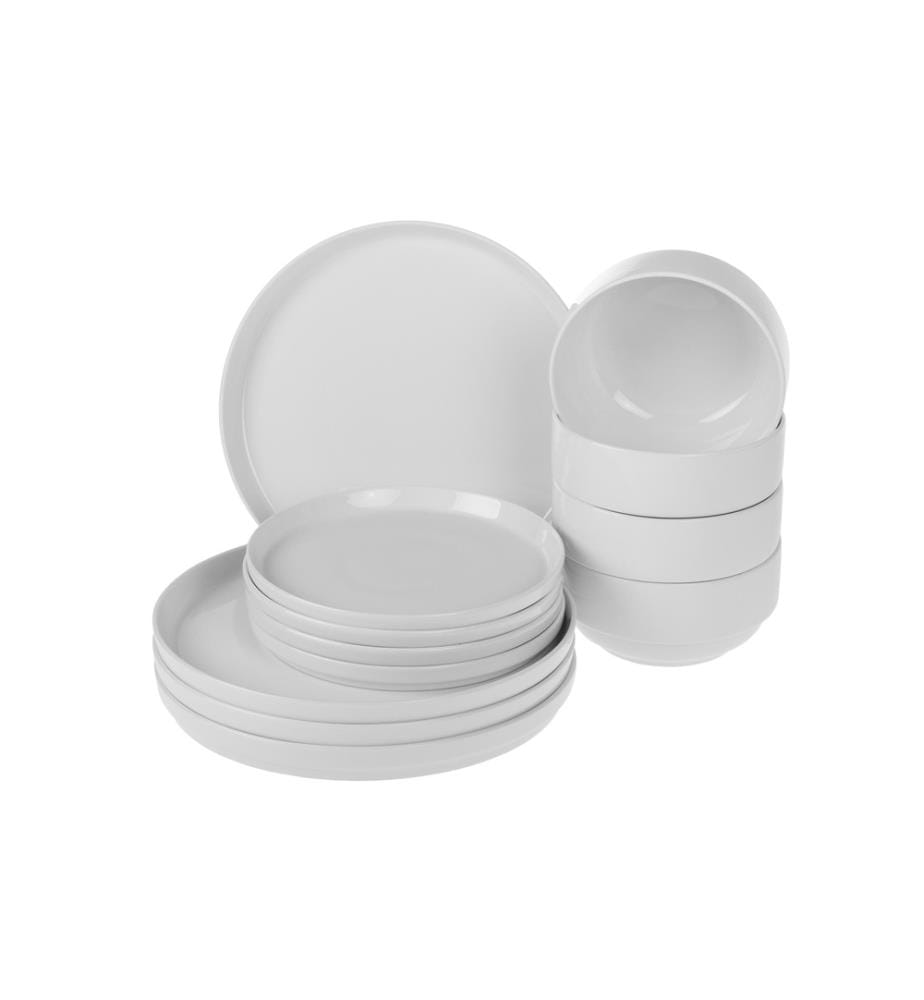 COCON - Speise-Service Bianco 12-teilig, Weiss