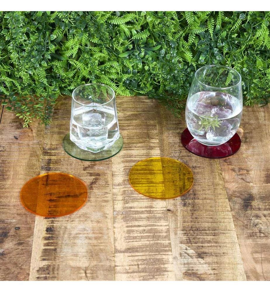 Colored Coasters D10 cm - Multicolored | DeinDeal