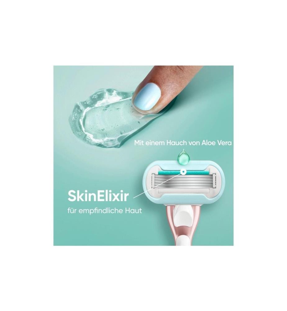 GILLETTE - Venus Rasoir pour femmes Pro Smooth Sensitive 3 pièces + pièce à main