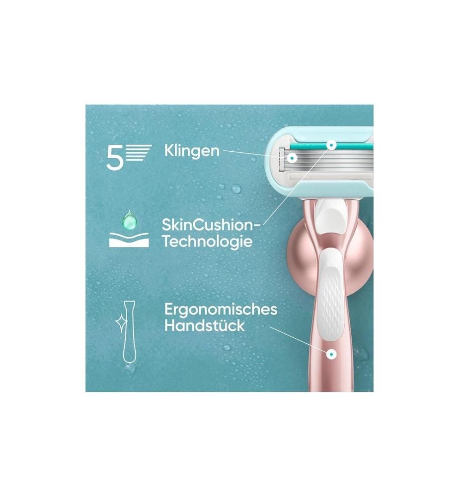 GILLETTE - Venus Rasoir pour femmes Pro Smooth Sensitive 3 pièces + pièce à main