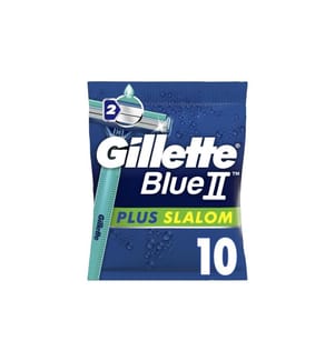 GILLETTE - Rasoir jetable Blue II Plus Slalom 10 pièces