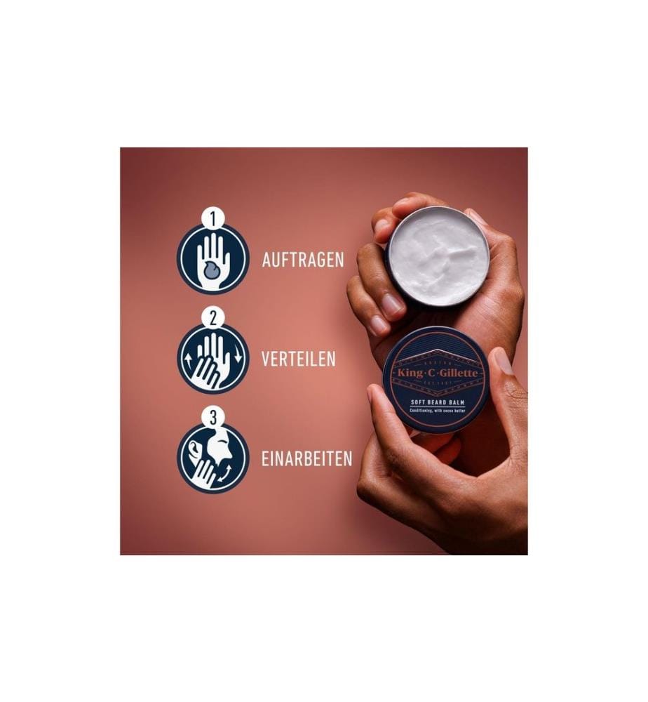 King C. Gillette - Baume à barbe 100 ml