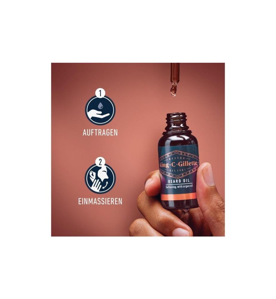 King C. Gillette - Huile à barbe 30 ml