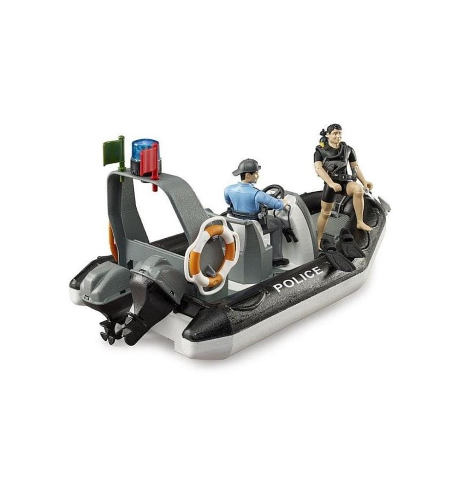 Bruder Spielwaren - Bateau pneumatique de la police