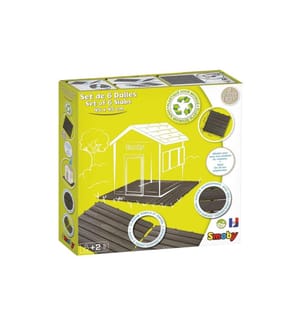 SMOBY - Zubehör Spielhaus Bodenplatten-Set mit Klicksystem