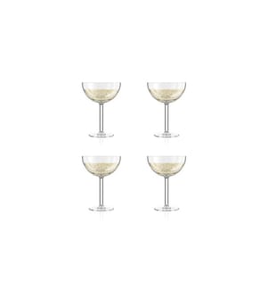 BODUM - Verre à Champagne Oktett 280 ml, 4 Pièce/s, Transparent