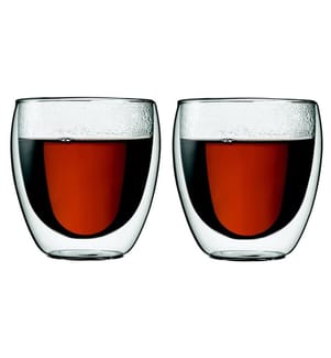 BODUM - Gobelet isotherme Pavina 250 ml, 2 Pièce/s, Transparent