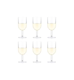 BODUM - Verre à vin blanc Oktett 270 ml, 6 Pièce/s, Transparent