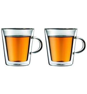 BODUM - Tasse thermos Canteen 200 ml, 2 Pièce/s, Transparent
