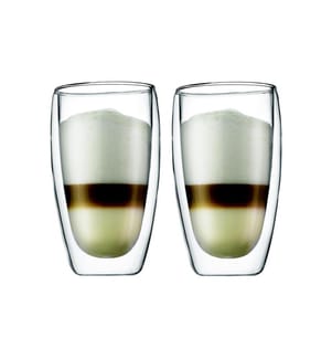 BODUM - Gobelet isotherme Pavina 450 ml, 2 Pièce/s, Transparent