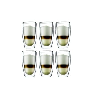 BODUM - Gobelet isotherme Pavina 450 ml, 6 Pièce/s, Transparent