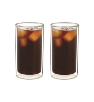 De'Longhi Kaffeebecher Cold Brew DLSC325 300 ml, 2 Stück, Transparent