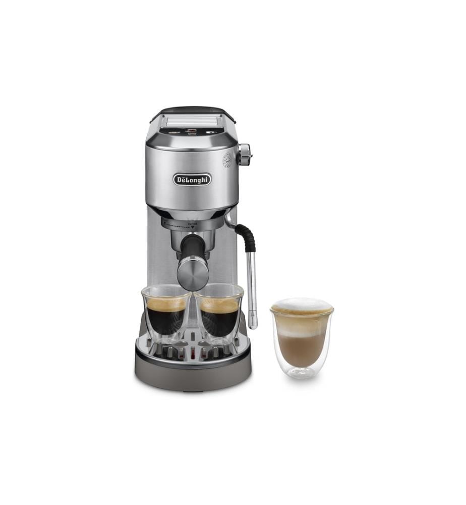 De'Longhi Siebträgermaschine Dedica Duo EC890.M Silber