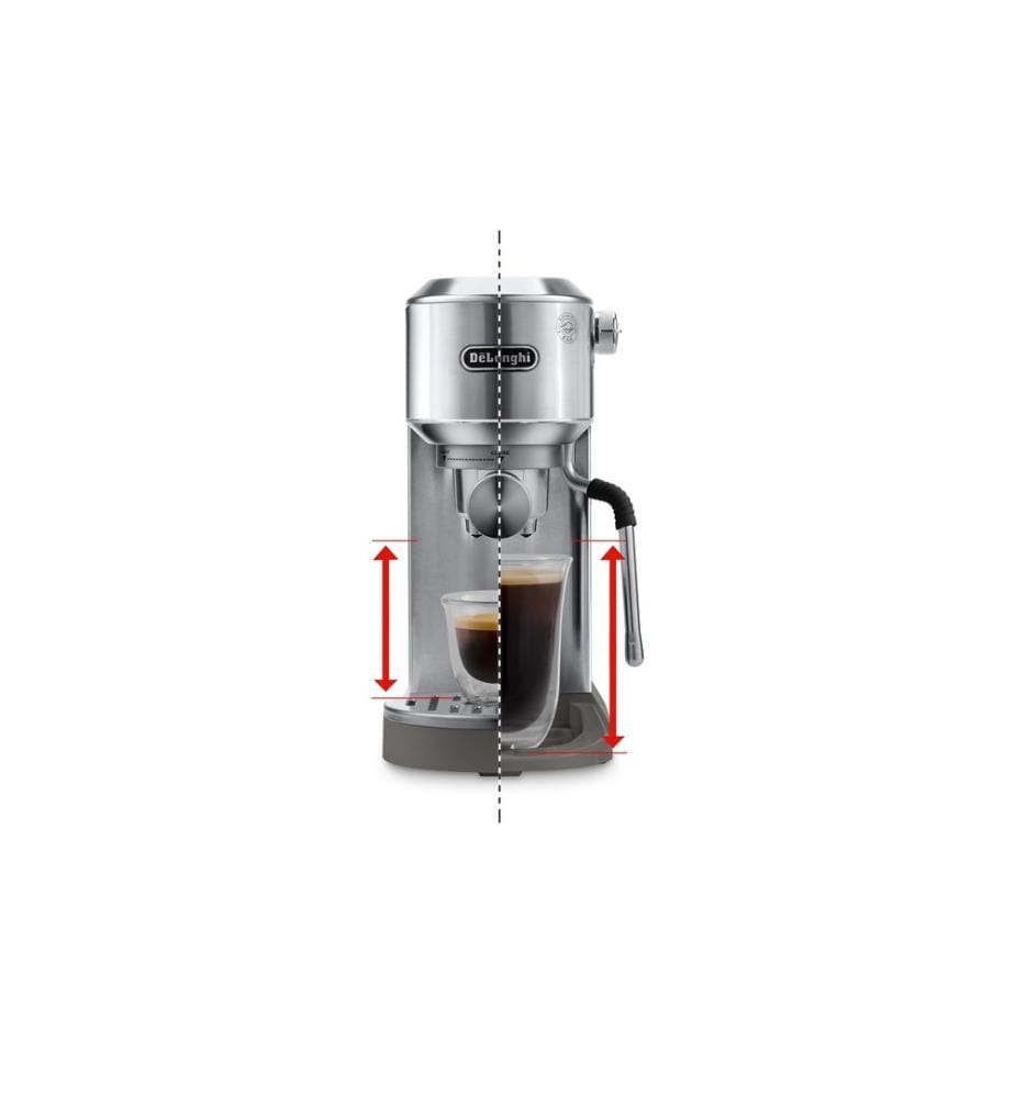 De'Longhi Siebträgermaschine Dedica Duo EC890.M Silber