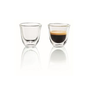 De'Longhi Espresso Becher 60 ml, 2 Stück, Transparent