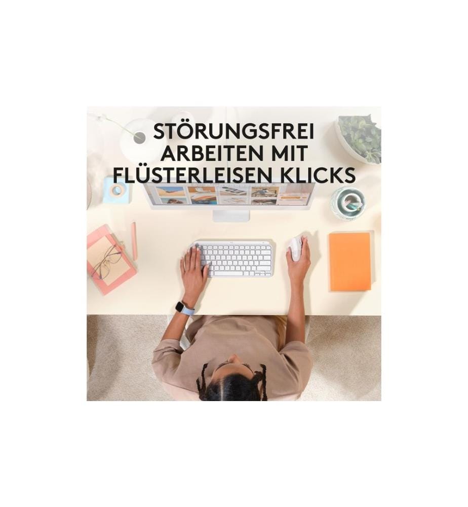 LOGITECH - Ergonomische Maus Lift for Mac off-white