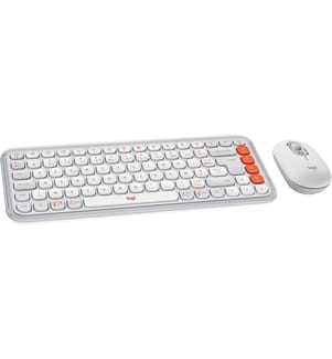 LOGITECH - Tastatur-Maus-Set POP Icon Combo Off-white