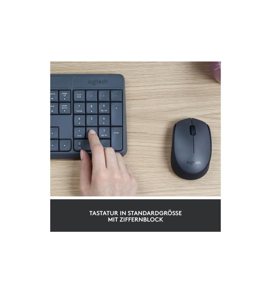 LOGITECH - Ensemble clavier-souris MK235