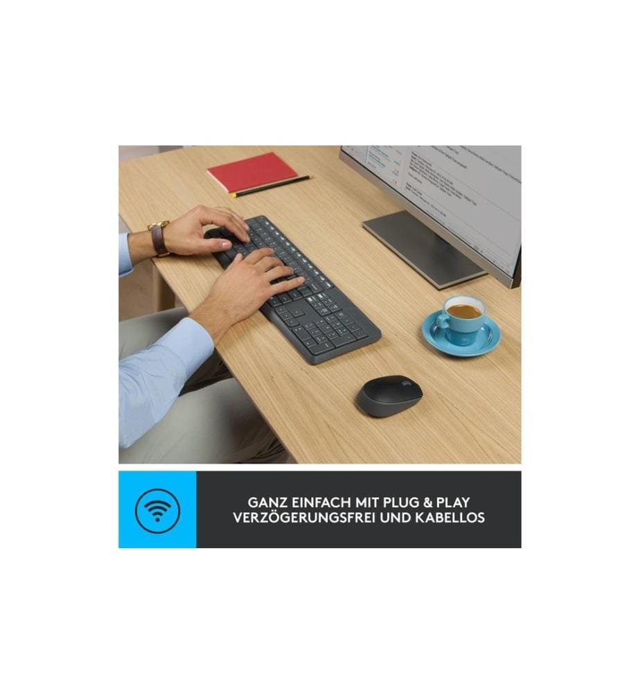 LOGITECH - Ensemble clavier-souris MK235