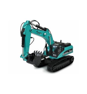 AMEWI - Pelleteuse G704E Plein métal Petrol, 1:14, RTR