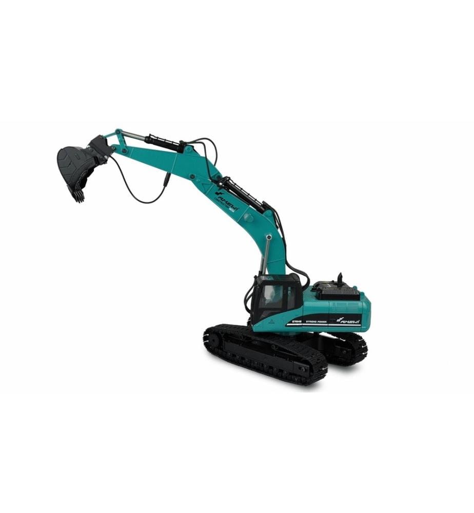 AMEWI - Pelleteuse G704E Plein métal Petrol, 1:14, RTR