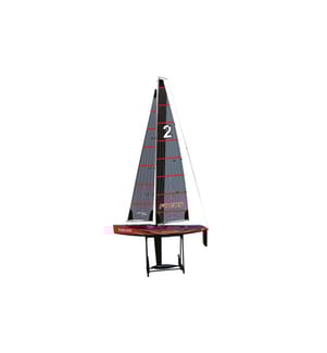 AMEWI - Yacht à voile Focus III Racing 1000 mm, rouge, RTR