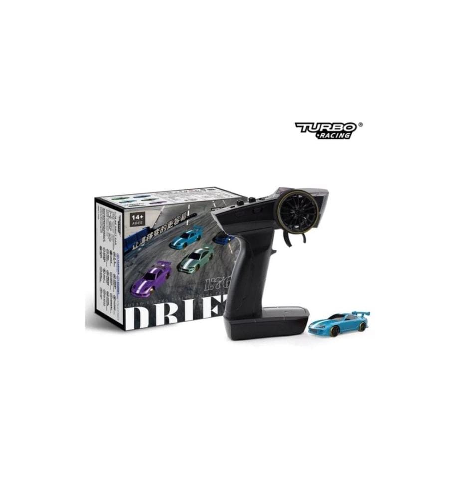 Turbo Racing - Micro Drift C63 Bleu, RTR, 1:76