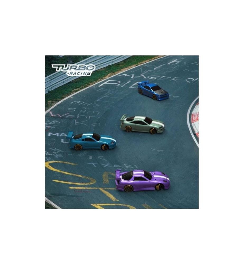 Turbo Racing - Micro Drift C63 Bleu, RTR, 1:76