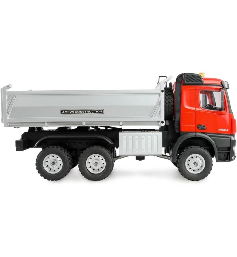 AMEWI - Camion Mercedes-Benz Arocs Benne 6 x 6, rouge 1:14 RTR