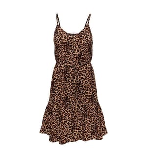 Kleid - Hellbraun und Schwarz