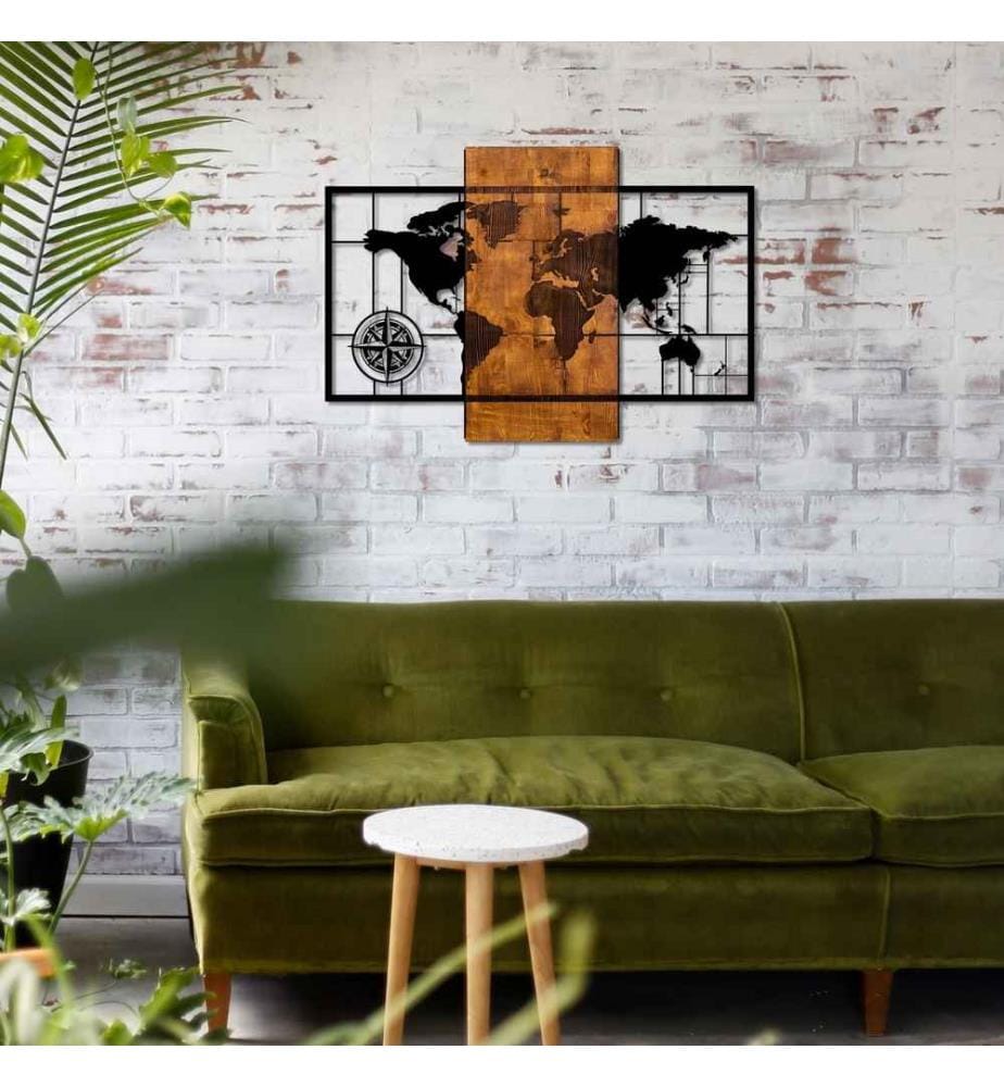 Wallxpert Decorative Wooden Wall Accessory, Waln… | DeinDeal