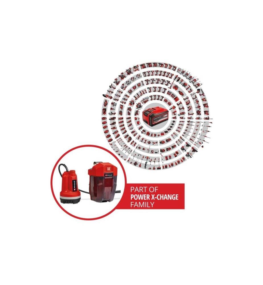 EINHELL - Pompe à eau claire sans fil GE-PP 18 RB Li Solo