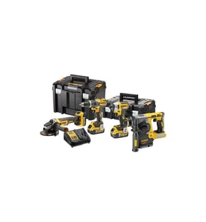 DEWALT - Kit de machines sans fil 18 V XR avec 3x 5 Ah batteries