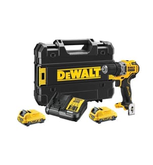 DEWALT - Perceuse-visseuse sans fil 12 V, 2 x 2 Ah batterie, kit