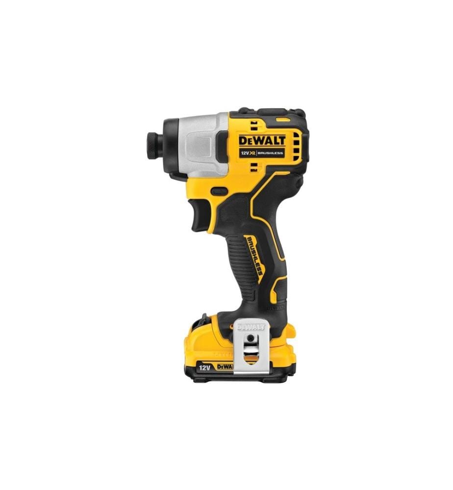 DEWALT - Visseuses à percussion sans fil 12 V 1/4, 2x 2 Ah batterie, kit
