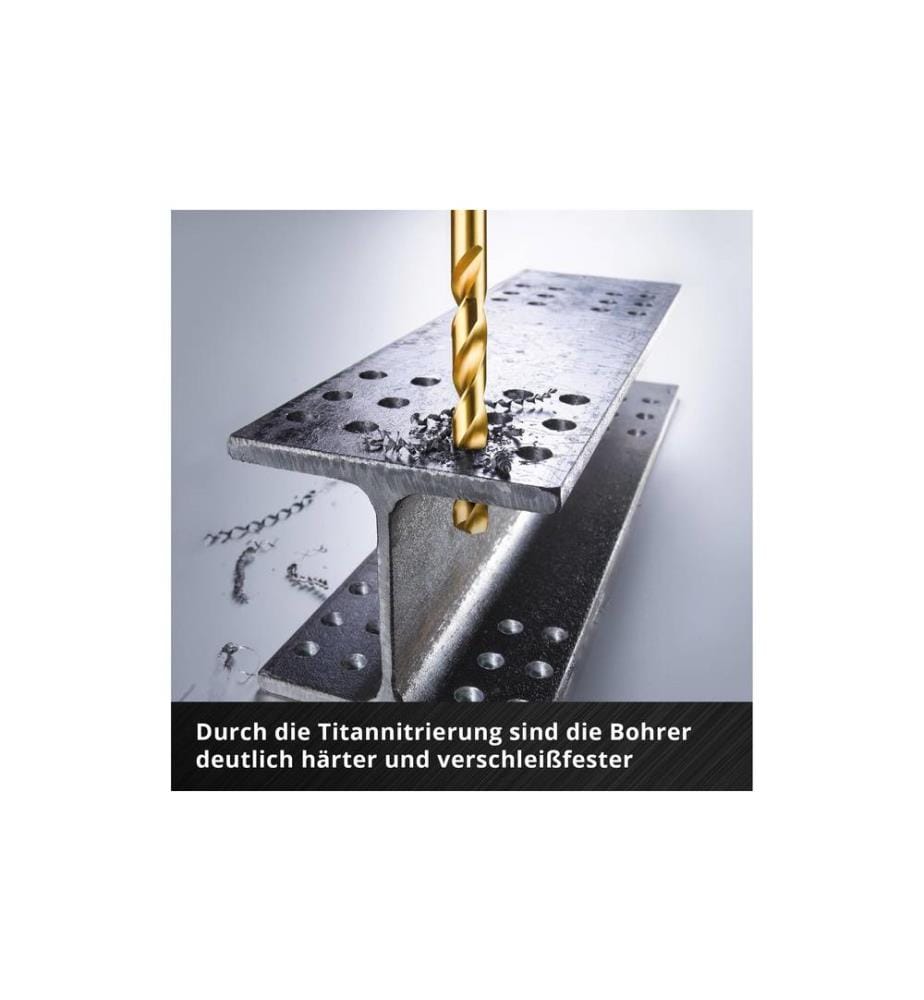EINHELL - Metallbohrer-Set HSS-TiN 13tlg LS