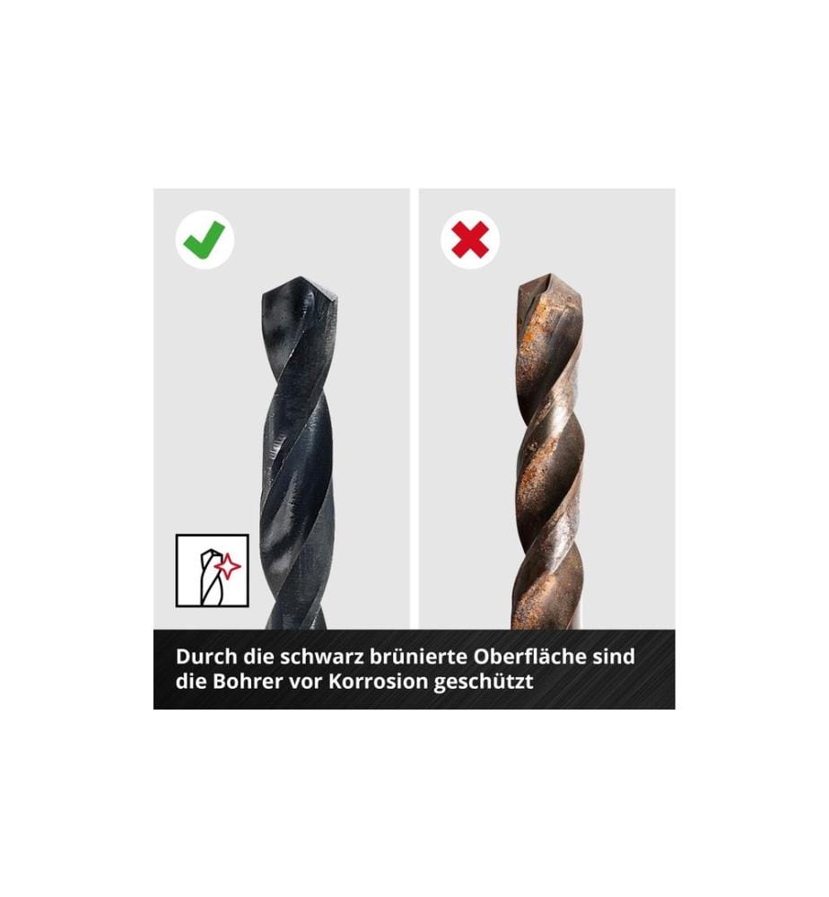 EINHELL - Metallbohrer-Set HSS-R 6tlg LS
