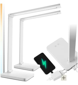 Lampe de bureau NOVALY - blanc, Lot de 2