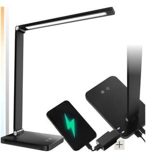Schreibtischlampe Novaly, LED, dimmbar, klappbar, 5W - schwarz, pro Stück