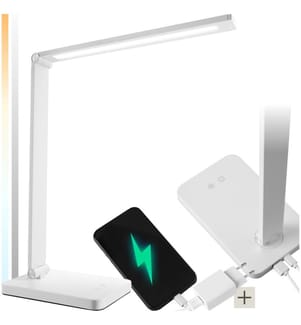 Schreibtischlampe Novaly, LED, dimmbar, klappbar, 5W - weiss, pro Stück