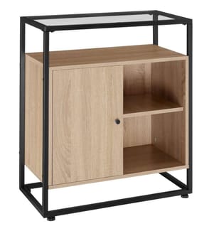 Kommode Conventry 70x38x80,5 cm - Industrial Holz hell, Eiche Sonoma