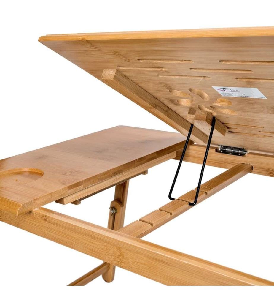 Table de lit 55 x 35 x 26 cm - marron