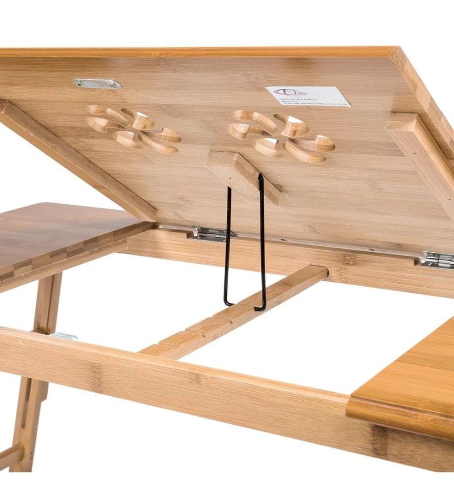 Table de lit 72 x 35 x 26 cm - marron