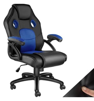 Chaise gamer MIKE - noirbleu