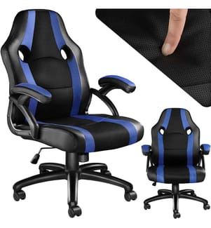 Chaise gamer BENNY - noirbleu