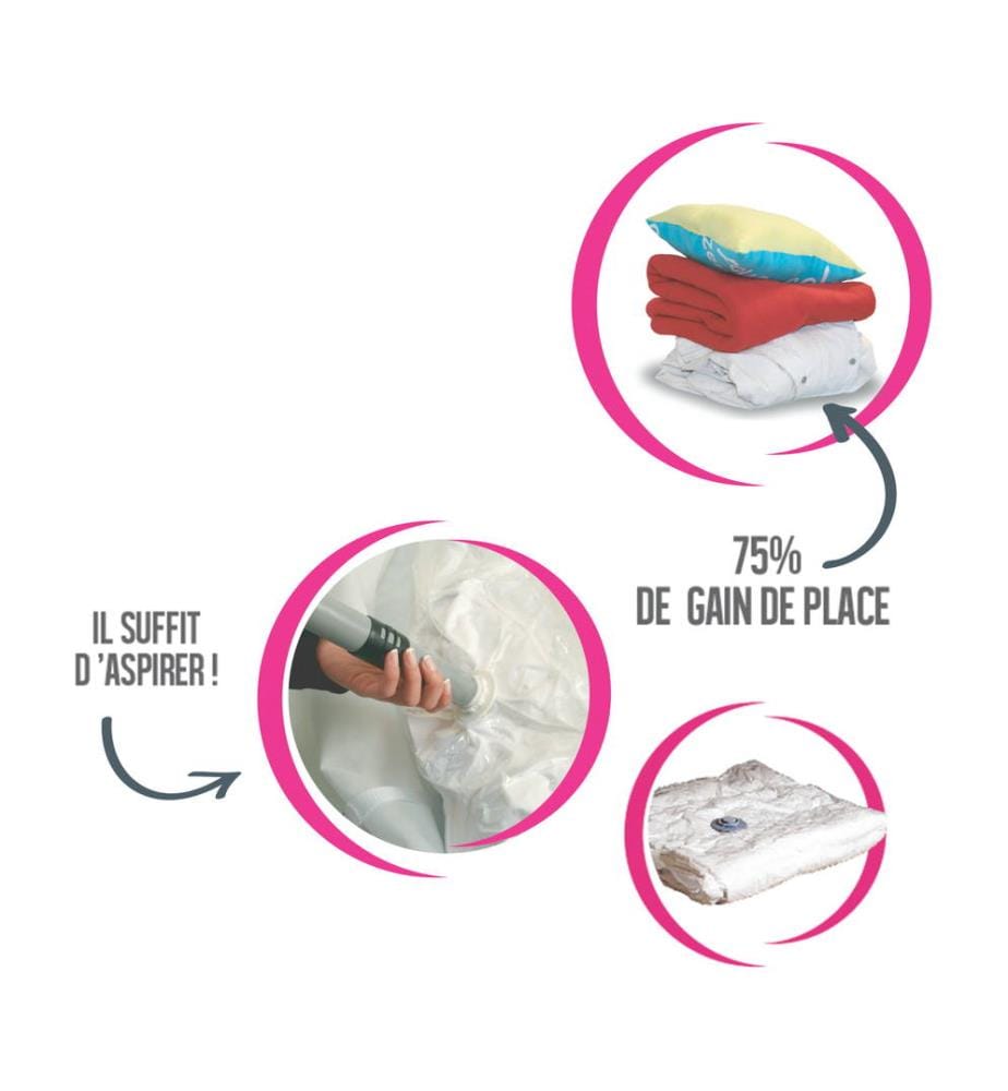 Lot De 3 Housses à Vide D'aire Violet Parfumée à La Lavande