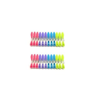 MSV - Pinces à linge 12 Pièce/s, Multicolore